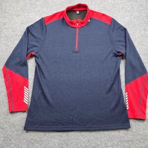 Helly Hansen Men's 2XL Lifa Merino Midweight Half Zip Base Layer Shirt - Navy